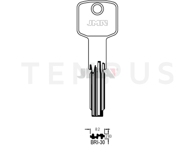 BRI-30 Specijalan ključ (Silca CS115 / Errebi BD23L) 12627