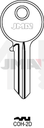 JMA COH-2D Cilindričan ključ (Silca SNC2 / Errebi COH2)