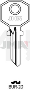 JMA BUR-2D Cilindričan ključ (Silca BUR2 / Errebi BG8)