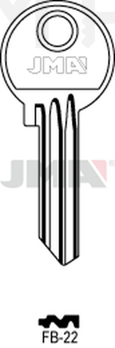 JMA FB-22 Cilindričan ključ (Silca FB10R / Errebi F1R)