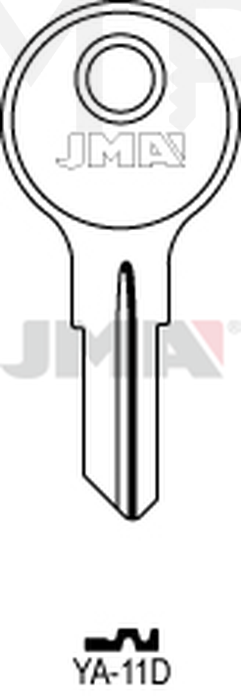 JMA YA-11D Cilindričan ključ (Silca YA4 / Errebi YD8)