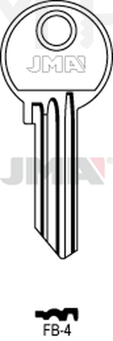 JMA FB-4 Cilindričan ključ (Silca FB21R / Errebi F41R)