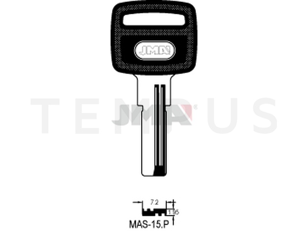 Jma MAS-15.P Specijalan ključ (Silca MS20P / Errebi M19P154) 13419
