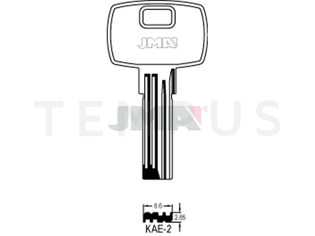 KAE-2 Specijalan ključ (Silca KLE2R / Errebi KAL2) 13303