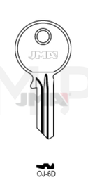 JMA OJ-6D Cilindričan ključ (Silca OJ4 / Errebi OJ6)