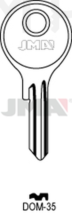 JMA DOM-35 Cilindričan ključ (Silca DM8R / Errebi DM15R)
