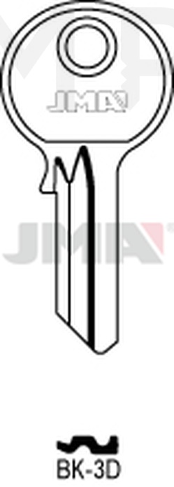 JMA BK-3D Cilindričan ključ (Silca YL30 / Errebi KS3PD)