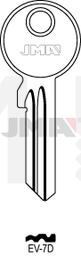 JMA EV-7D Cilindričan ključ (Silca EV3X / Errebi EV5D2)