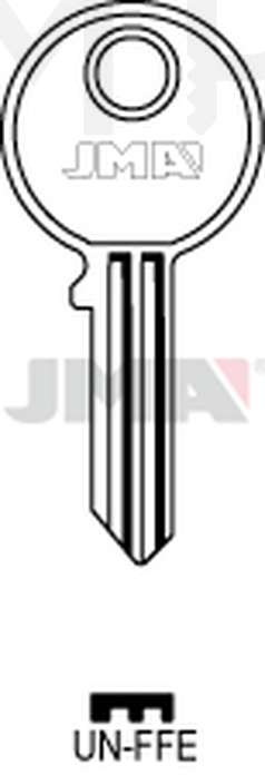 JMA UN-FFE Cilindričan ključ (Silca UNI4 / Errebi UN12)