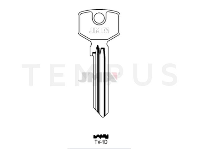 TV-1D Cilindričan ključ (Silca TR9 / Errebi TV6) 19835