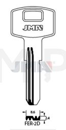 JMA FER-2D Specijalan ključ (Silca FI4R / Errebi FM4)