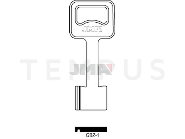 GBZ-1 Kasa ključ (Silca GBZ1 / Errebi 1GBZ1) 13098