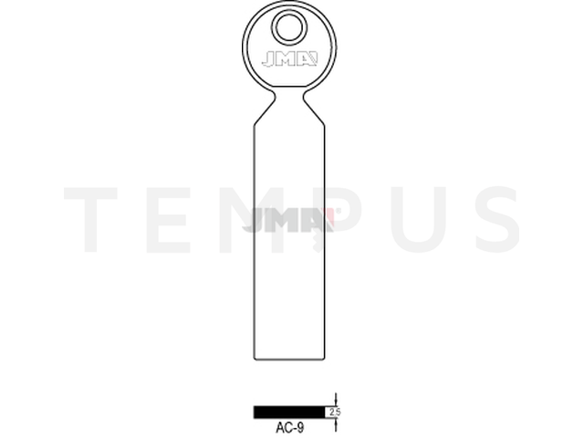 AC-9 Specijalan ključ (Silca 1016 / Errebi CG25) 12505