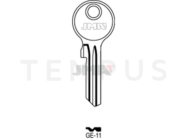 GE-11 Cilindričan ključ (Silca GE134R) 13101
