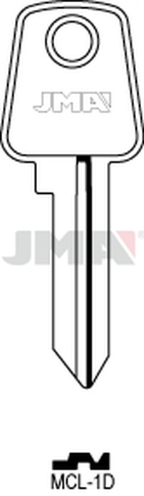 JMA MCL-1D Cilindričan ključ (Silca MSC1 / Errebi MC1D)