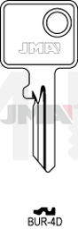 JMA BUR-4D Cilindričan ključ (Silca BUR20 / Errebi BG24)