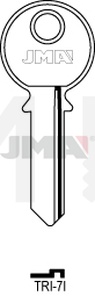 JMA TRI-7I Cilindričan ključ (Silca TL1R / Errebi TR1)
