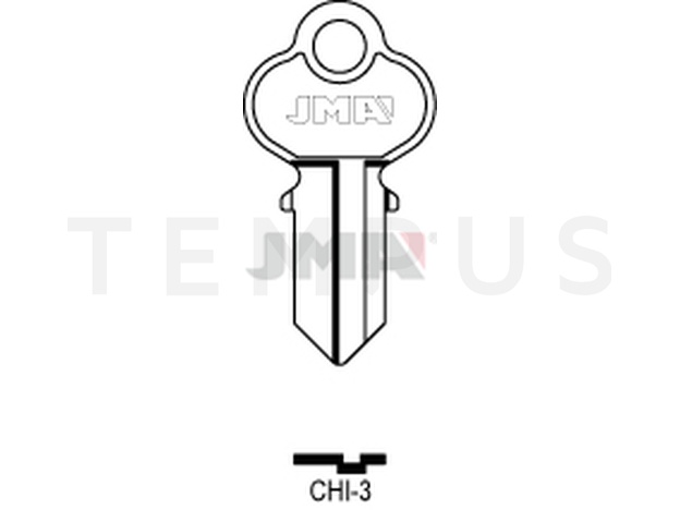 CHI-3 Cilindričan ključ (Silca CH4 / Errebi CHI6)