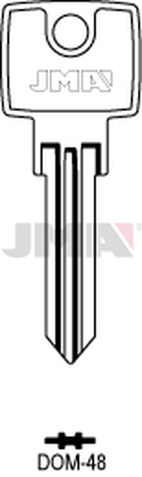 JMA DOM-48 Cilindričan ključ (Silca DM27 / Errebi DM33)
