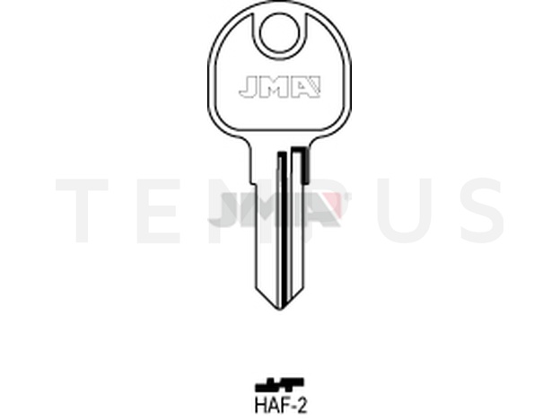 HAF-2 Cilindričan ključ (Silca HF75 / Errebi HAF3) 13162