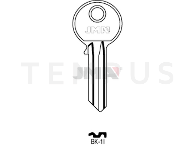 BK-1I Cilindričan ključ (Silca BK1R / Errebi KSC5S) 12592