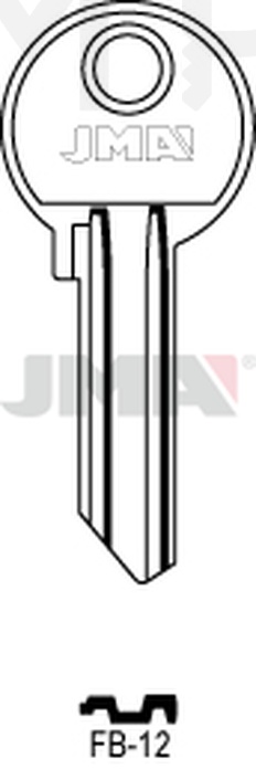 JMA FB-12 Cilindričan ključ (Silca FB20R / Errebi F38R)