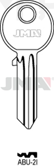 JMA ABU-2I Cilindričan ključ (Silca AB10R  / Errebi AU7R )