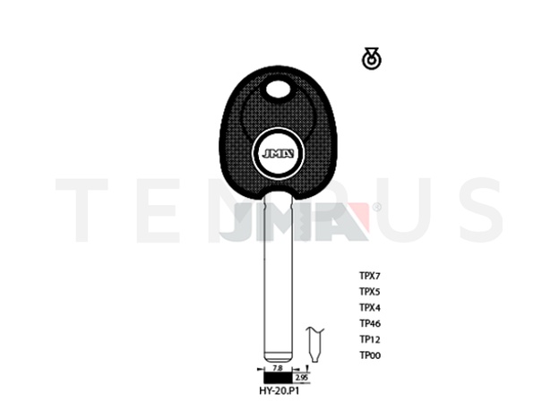 TP00HY-20.P1 (Silca KIA9TE / Errebi T00HYN14P) 14936