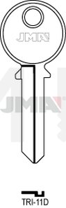 JMA TRI-11D Cilindričan ključ (Silca TL3 / Errebi TR7R)