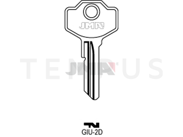 GIU-2D Cilindričan ključ (Silca GS4R / Errebi GU4R) 13121