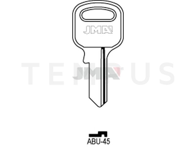 ABU-45 Cilindričan ključ (Silca AB16 / Errebi AU10D ) 12482