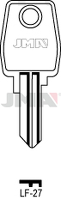 JMA LF-27 Cilindričan ključ (Silca LF17 / Errebi LF51R)