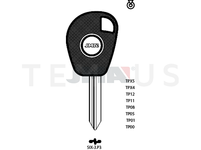 TP00SIX-3.P3 (Silca SX9T0 / Errebi T00SM7P) 13917