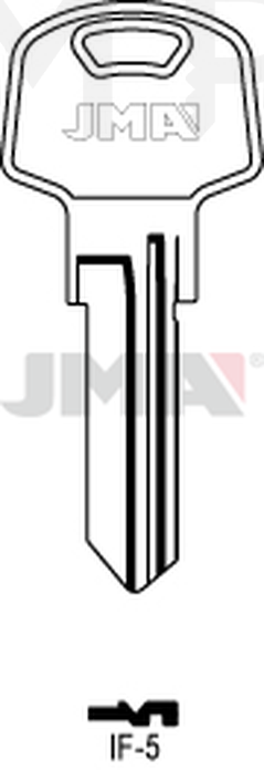 JMA IF-5 Cilindričan ključ (Silca IF12R / Errebi IF11R)