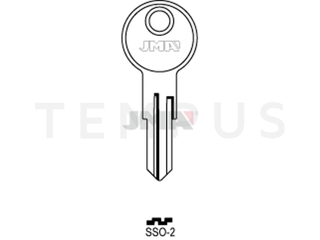 SSO-2 Cilindričan ključ (Silca ED4, SSO2, IEH1 / Errebi SSO2) 13711
