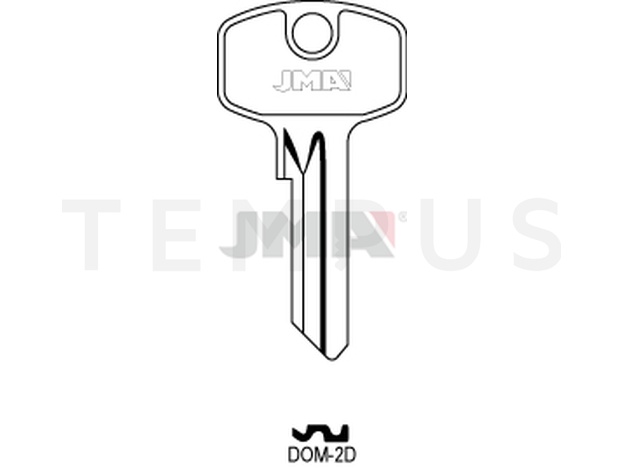 DOM-2D Cilindričan ključ (Silca DM14 / Errebi DM5DN)