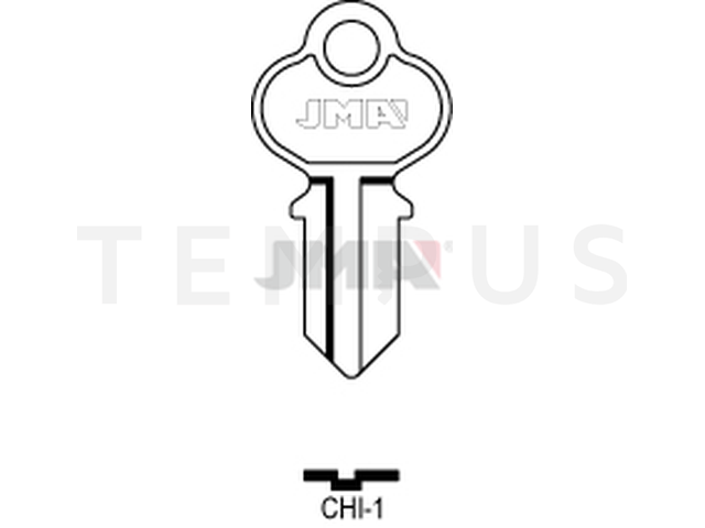 CHI-1 Cilindričan ključ (Silca CH2 / Errebi CHI4) 12689