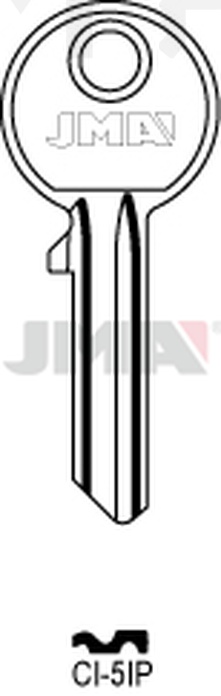 JMA CI-5IP  Cilindričan ključ (Silca AB3R, CS7R, CC1R / Errebi AU5PS, C5PDT, C5PS, CC5PS)