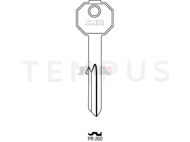 PR-20D Cilindričan ključ (Silca PF215 / Errebi PL5D) 13602