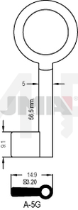 JMA A-5G Kasa ključ (Errebi 4JA5)
