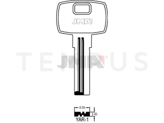 Jma YAR-1 Specijalan ključ (Silca YD6R / Errebi YR1R) 14136
