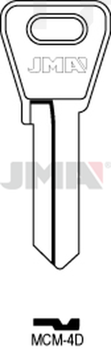 JMA MCM-4D Cilindričan ključ (Silca MC2 / Errebi MD5S)