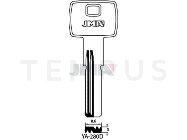 YA-280D Specijalan ključ (Silca THR3R / Errebi YI19) 14952