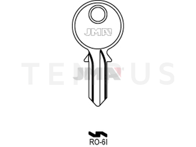 RO-6I Cilindričan ključ (Silca RO11R) 13650