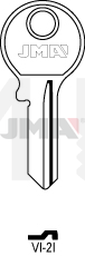 JMA VI-2I Cilindričan ključ (Silca VI086 / Errebi V5PD)