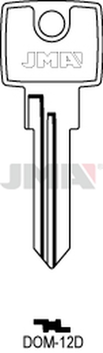 JMA DOM-12D Cilindričan ključ (Silca DM17 / Errebi DM19)
