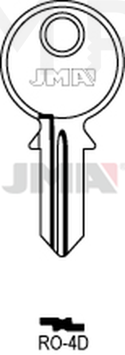 JMA RO-4D Cilindričan ključ (Silca RO5 / Errebi R5R)