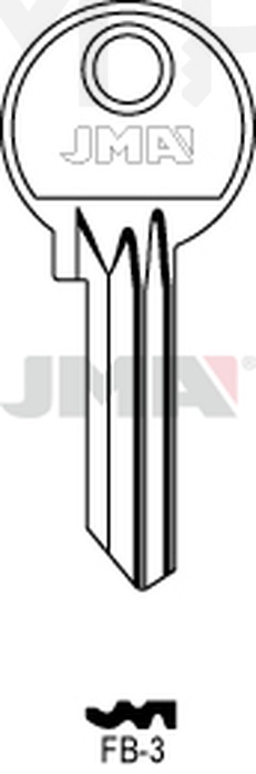 JMA FB-3 Cilindričan ključ (Silca FB7R / Errebi F25R)