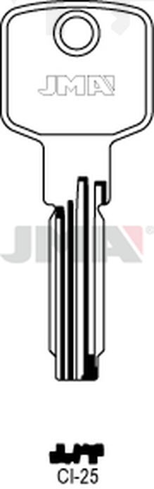 JMA CI-25 kl.ca60 Specijalan ključ (Silca CS146 / Errebi C25L, C25)