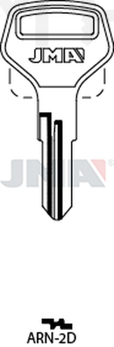 JMA ARN-2D Cilindričan ključ (Silca ART1R / Errebi ARM2R)